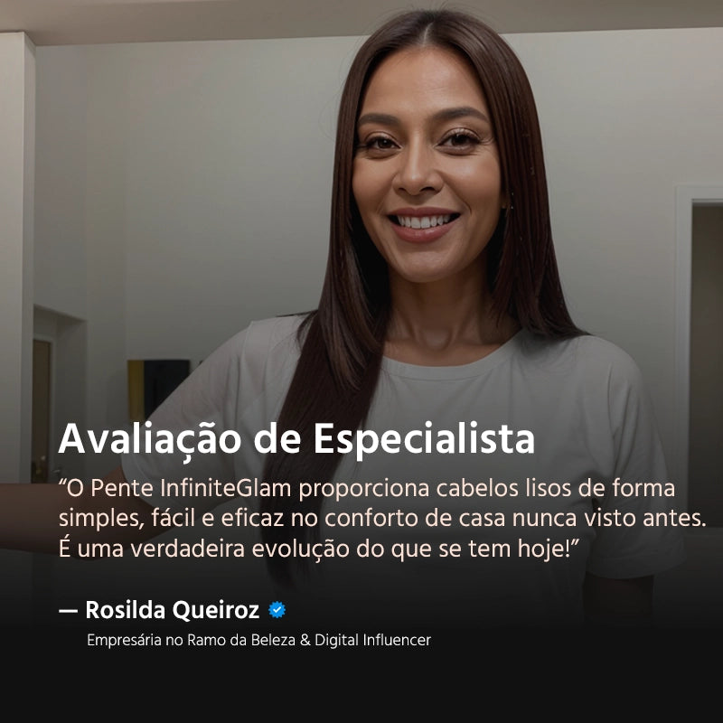 Pente Alisador de Cabelo 5 em 1 Sem Fio InfiniteGlam