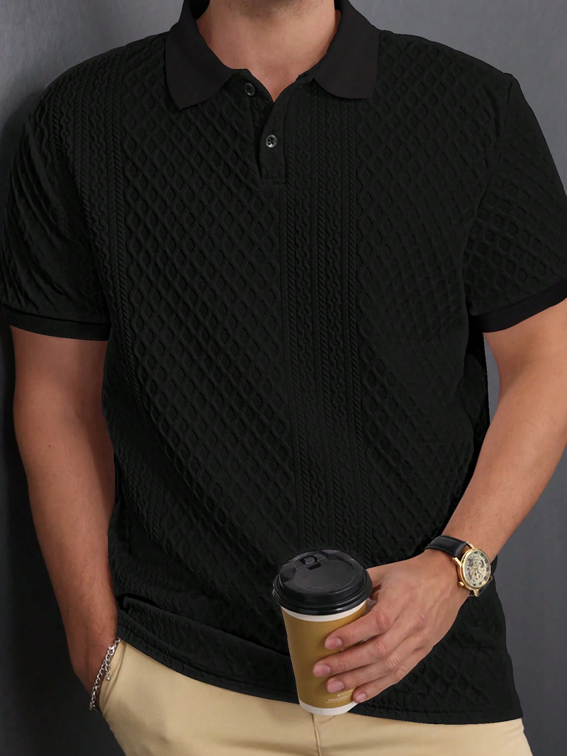 Kit com 4 Camisas Polo Texturizadas