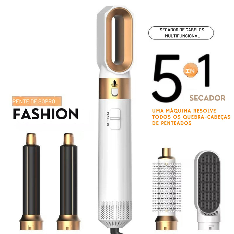 Escova Modeladora 5 em 1 - DeLuxe Hair 2025 -  Original