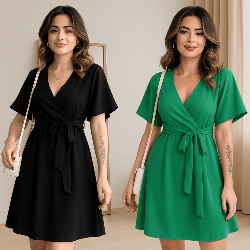 Vestido Bella em Tecido Premium - 2 unidades!