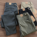 Calça Reta Masculina em Sarja - Kit 4 Unidades!