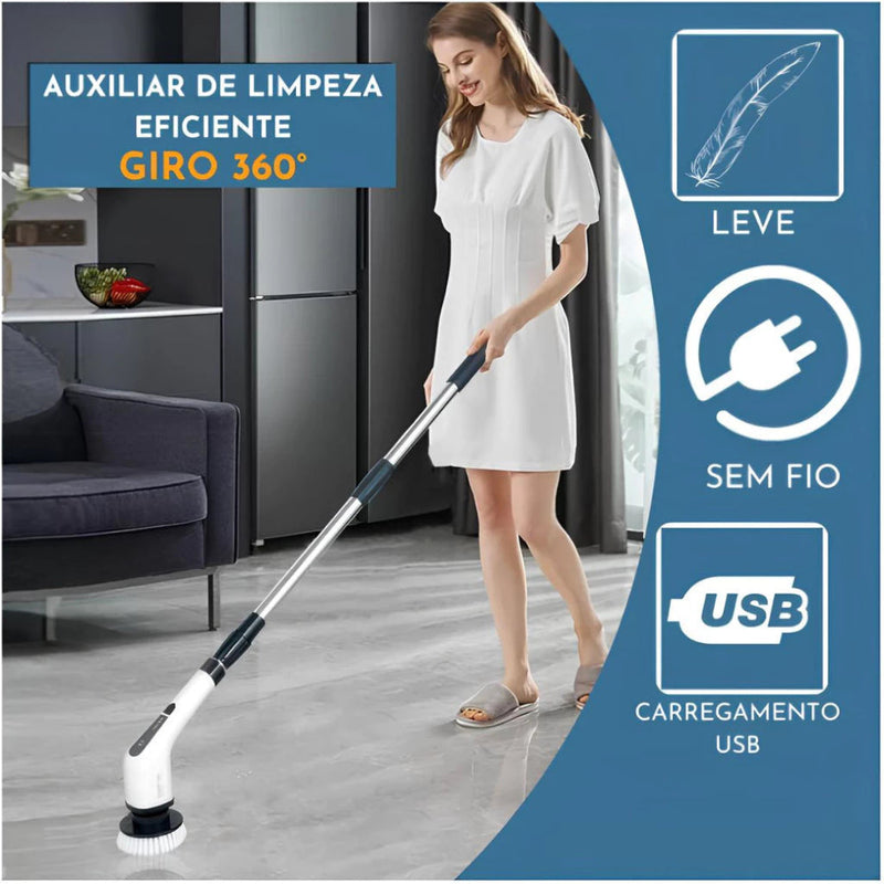 MegaClean Esfregão Elétrico 9 em 1
