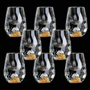 Copo Diamante Luxo com Fundo Duplo e Lascas Douradas para Baijiu, Licor, Cachaça, Tequila e Shots | Haustter