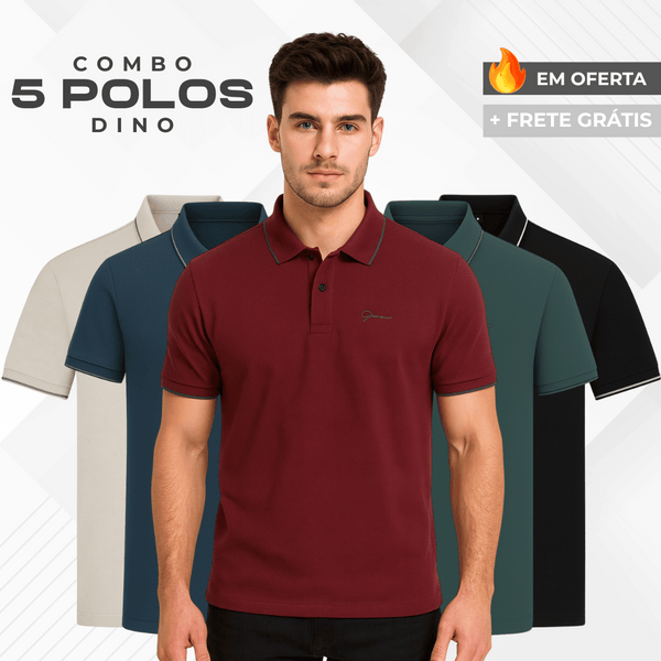 Combo 5 - Camisas Polo Dino!