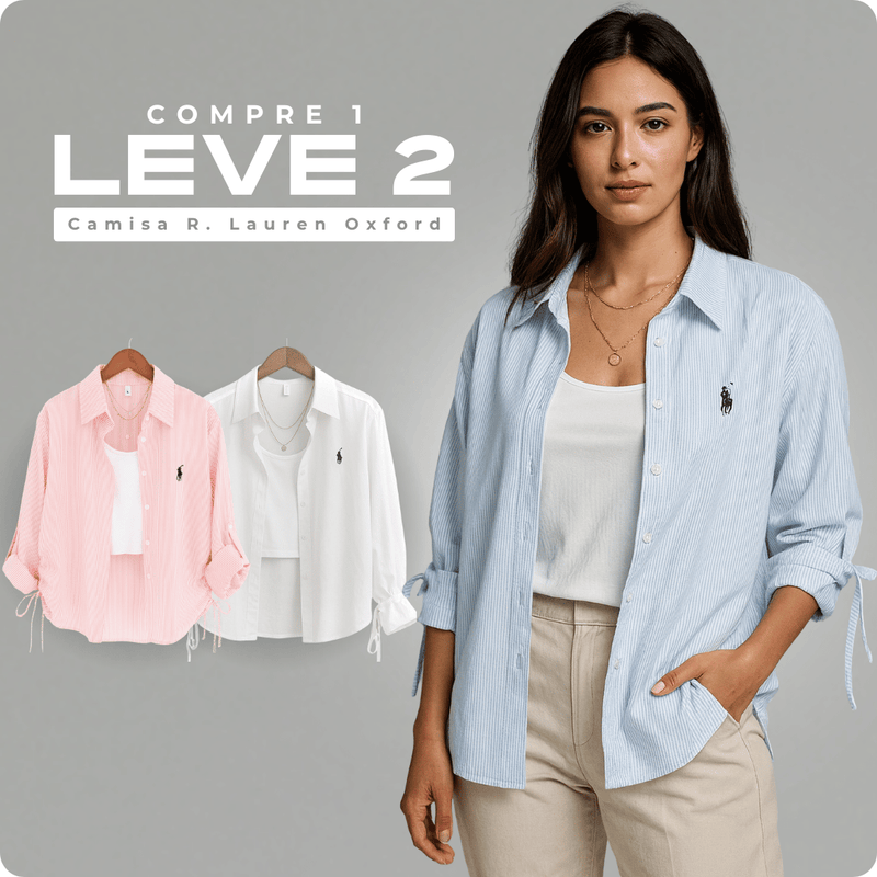 Camisa Feminina R. Lauren Oxford [Oferta 2 por 1]