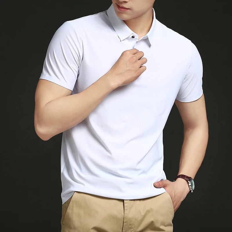 Camisas Polo em Tecido Premium Ice Silk! (COMPRE 3 & LEVE 5)