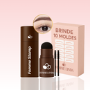 Femme Stamp: Kit Para Sobrancelhas Perfeitas - BRINDE 10 Moldes