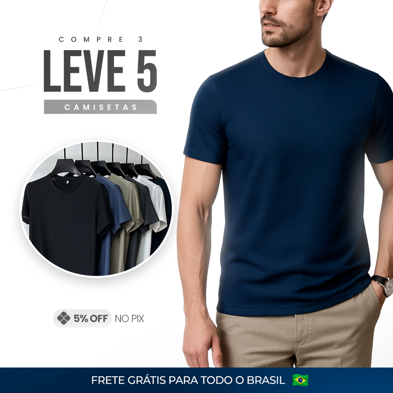 |COMPRE 3 & LEVE 5| Camisas Fresh Em Algodão Premium